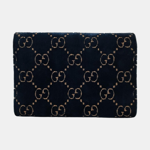 Authenticated pre-owned  Dionysus Super Mini Monogram Velvet Blue - Crossbody Bag at Looply