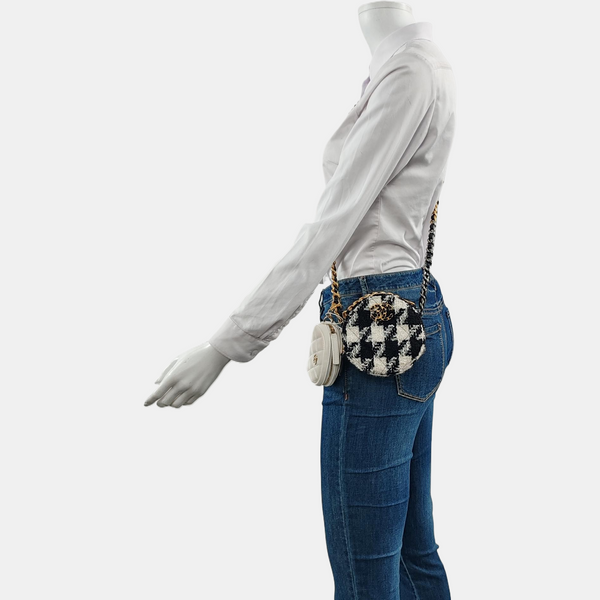 Authenticated pre-owned  Chanel 19 Quilted Wool Black - Crossbody Bag at Looply