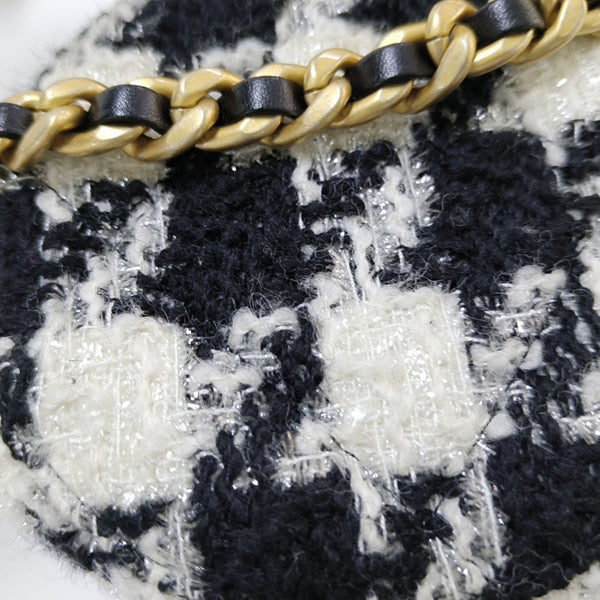 Authenticated pre-owned  Chanel 19 Quilted Wool Black - Crossbody Bag at Looply