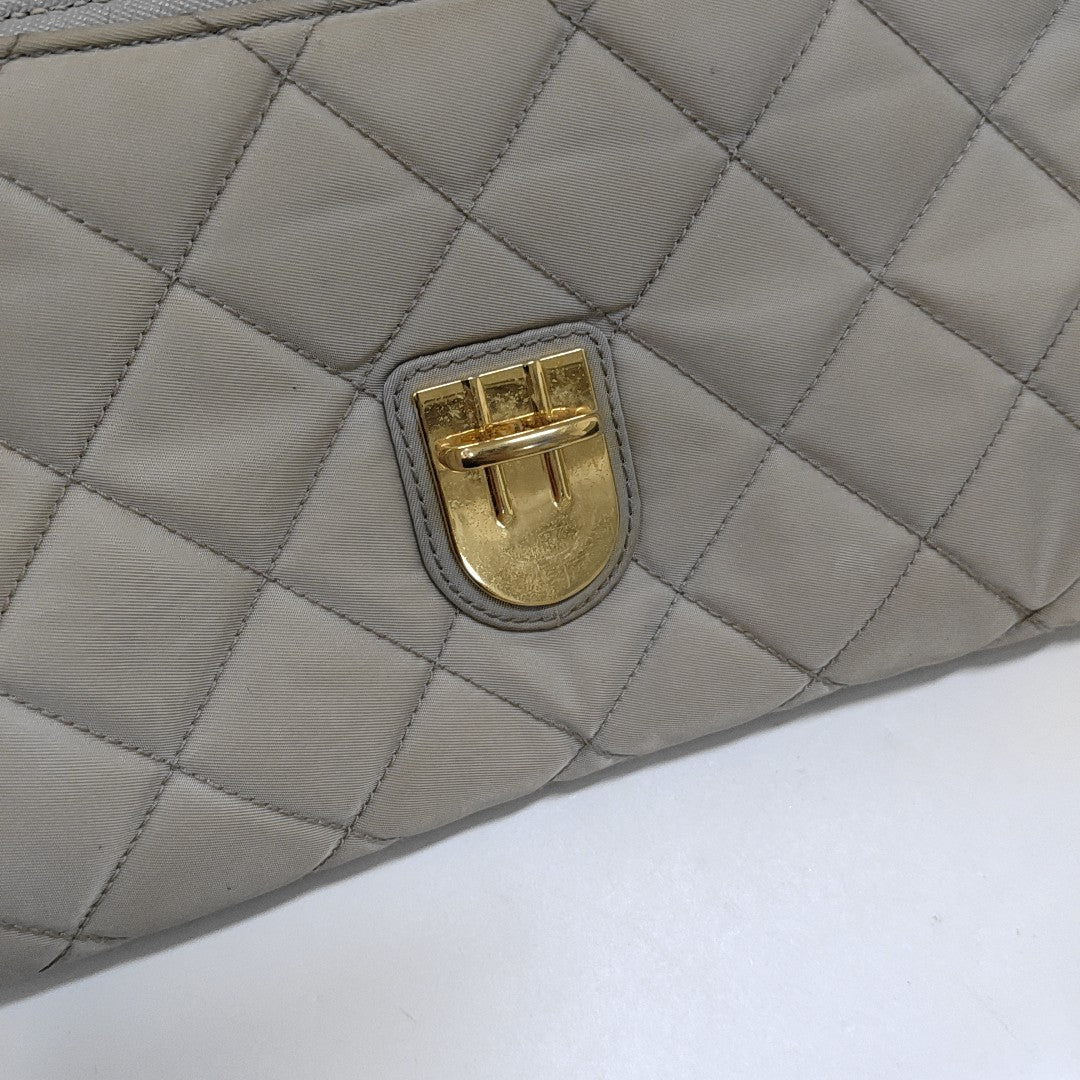 Quilted Nylon Beige