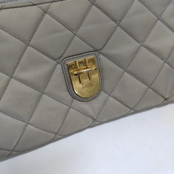 Quilted Nylon Beige