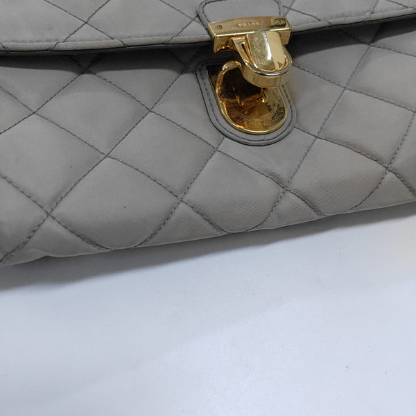 Quilted Nylon Beige