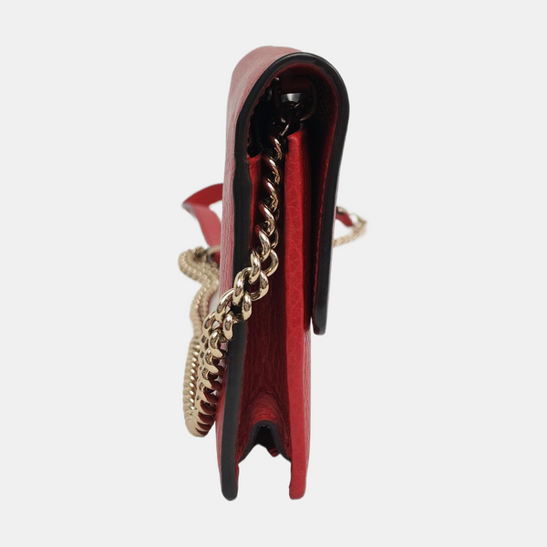 Authenticated pre-owned  Interlocking G Calfskin Red - Handbags at Looply