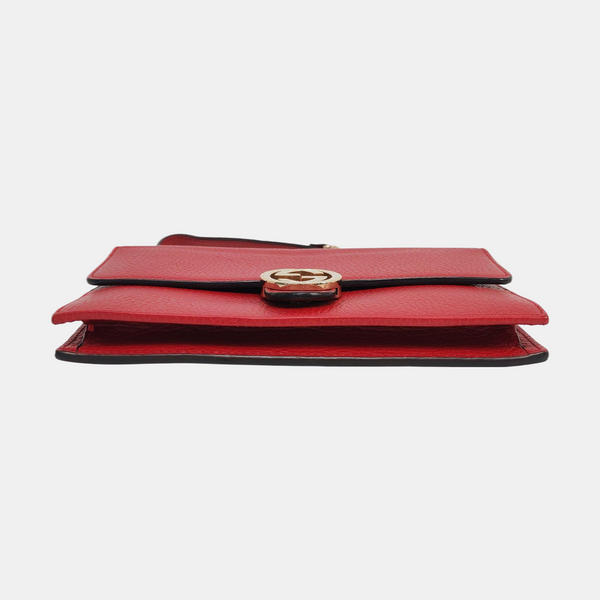 Authenticated pre-owned  Interlocking G Calfskin Red - Handbags at Looply