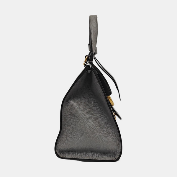 Authenticated pre-owned  GG Marmont Top Handle Calfskin Gray - Crossbody Bag at Looply