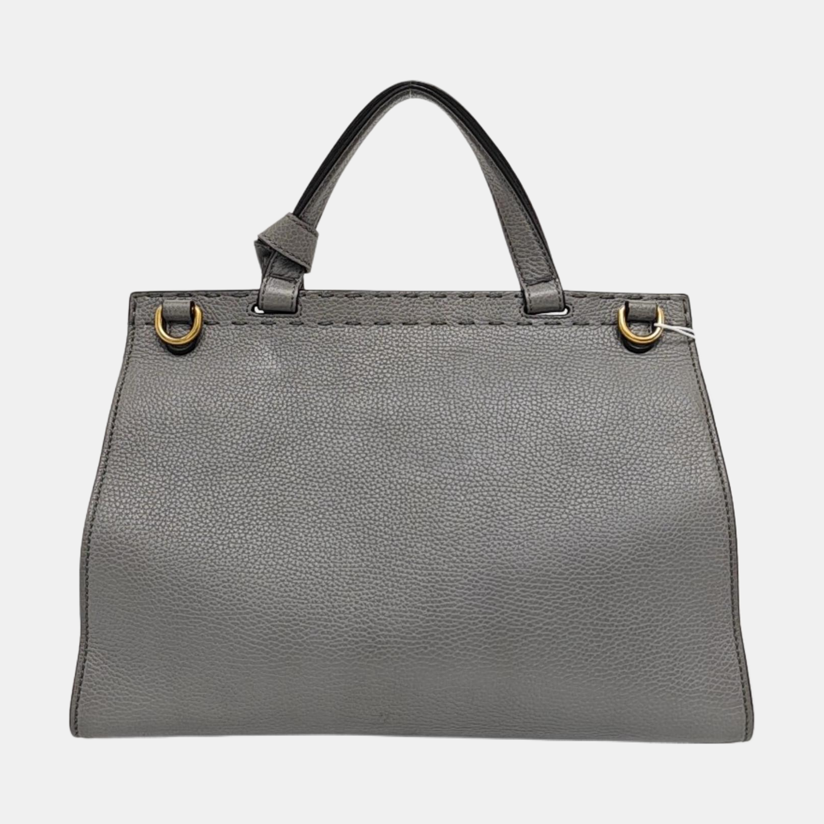 Authenticated pre-owned  GG Marmont Top Handle Calfskin Gray - Crossbody Bag at Looply