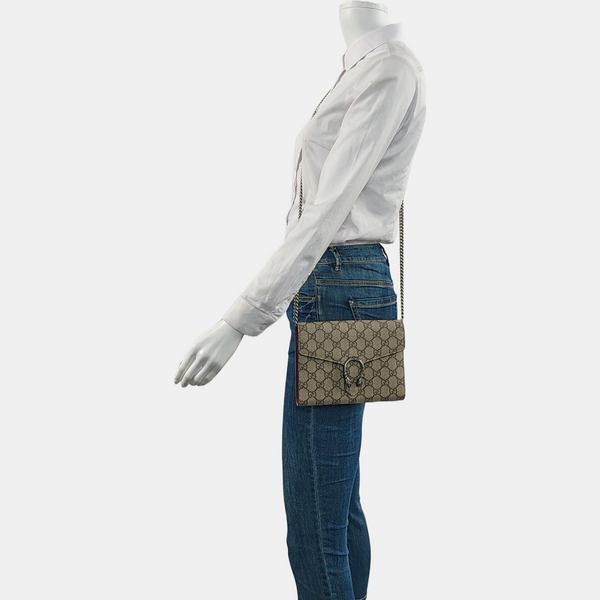 Authenticated pre-owned  Dionysus Monogram Coated Canvas Beige - Crossbody Bag at Looply