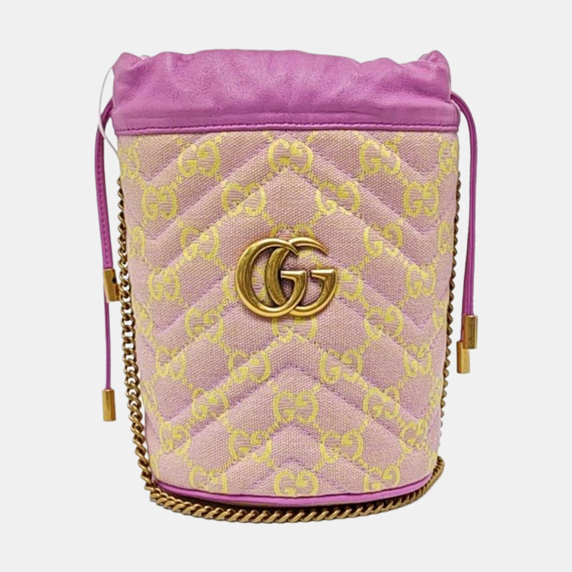 Authenticated pre-owned  GG Marmont Canvas Pink - Shoulder Bag at Looply