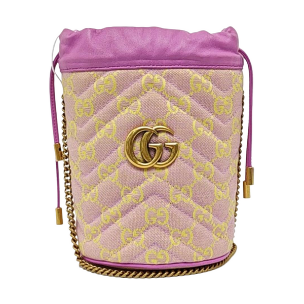 Authenticated pre-owned  GG Marmont Canvas Pink - Shoulder Bag at Looply