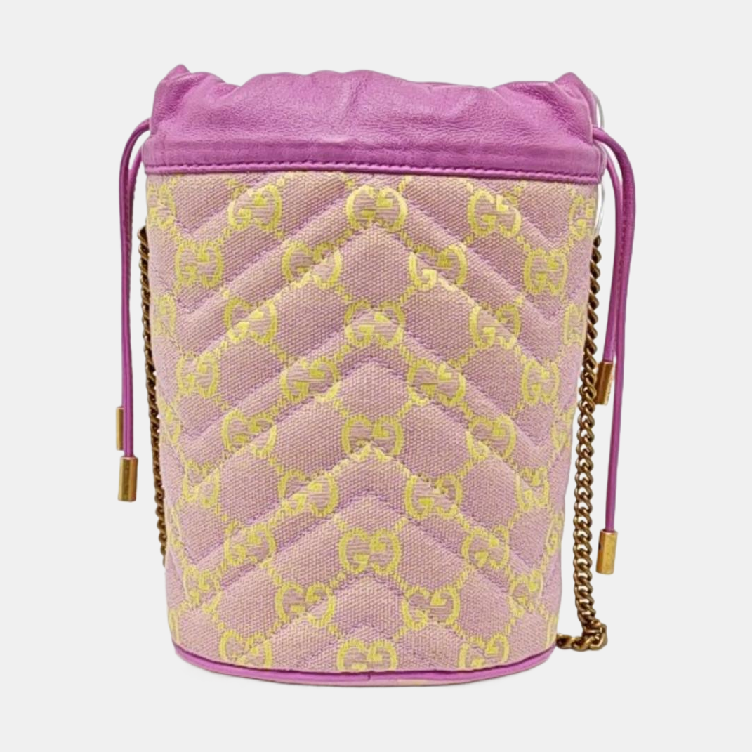 Authenticated pre-owned  GG Marmont Canvas Pink - Shoulder Bag at Looply