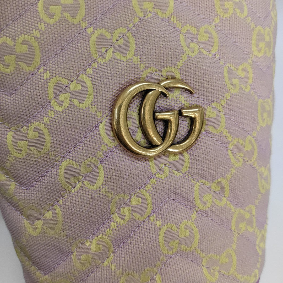 Authenticated pre-owned  GG Marmont Canvas Pink - Shoulder Bag at Looply