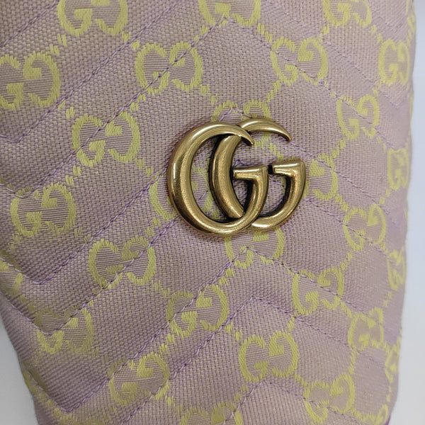 Authenticated pre-owned  GG Marmont Canvas Pink - Shoulder Bag at Looply