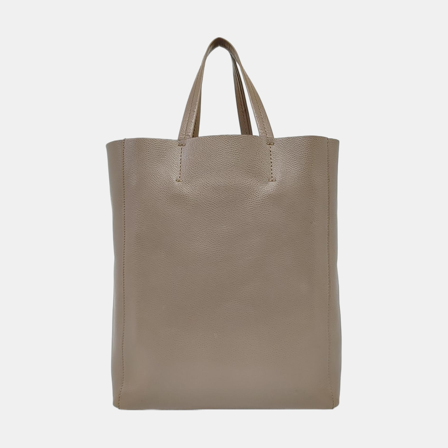 Authenticated pre-owned  Vertical Cabas Calfskin Gray - Crossbody Bag at Looply