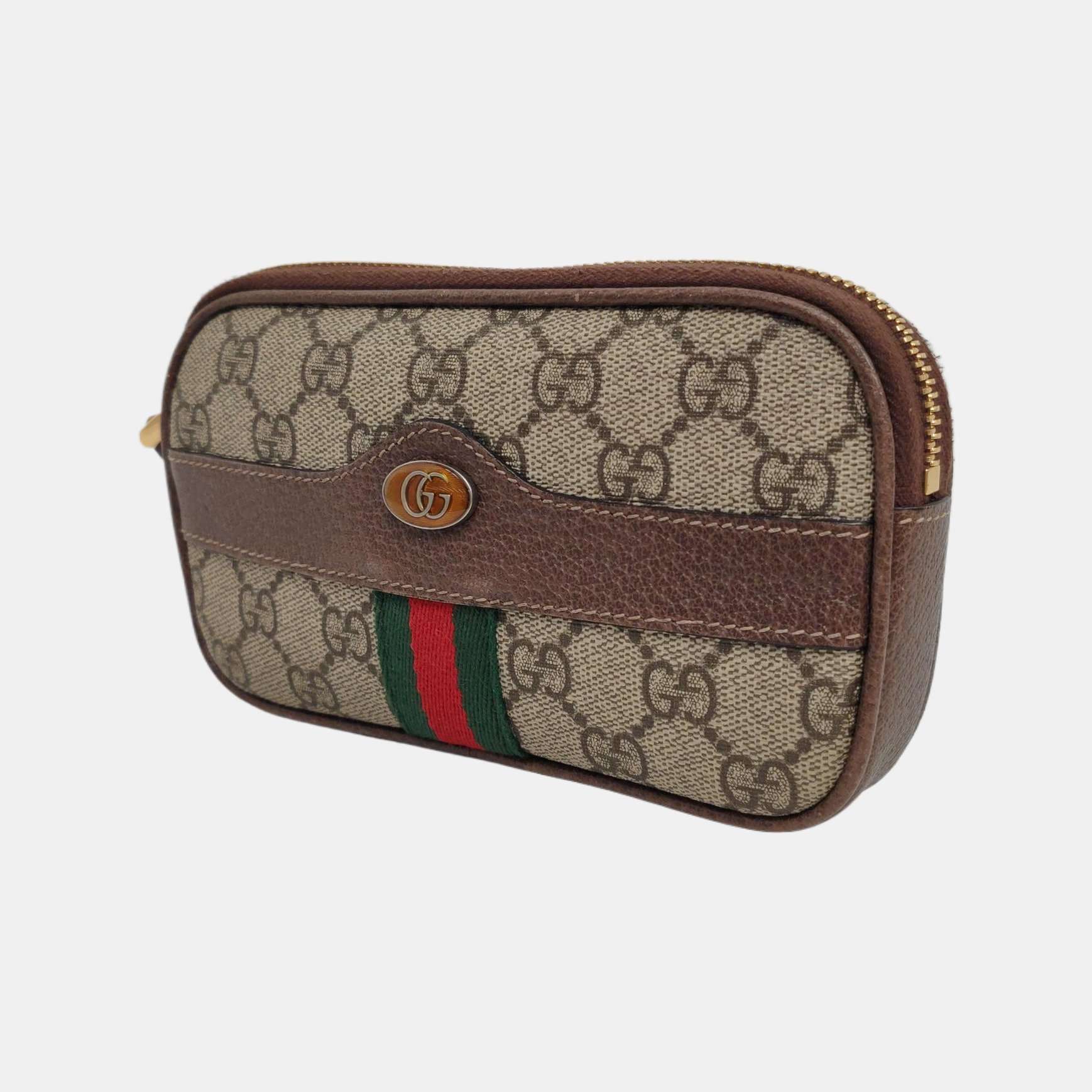 Authenticated pre-owned  Ophidia Monogram Coated Canvas Beige - Clutch at Looply