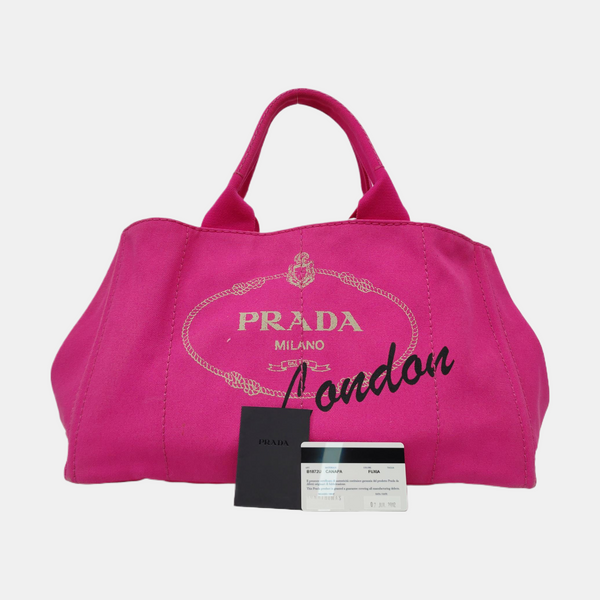 Authenticated pre-owned  Denim Canvas Pink - Handbags at Looply