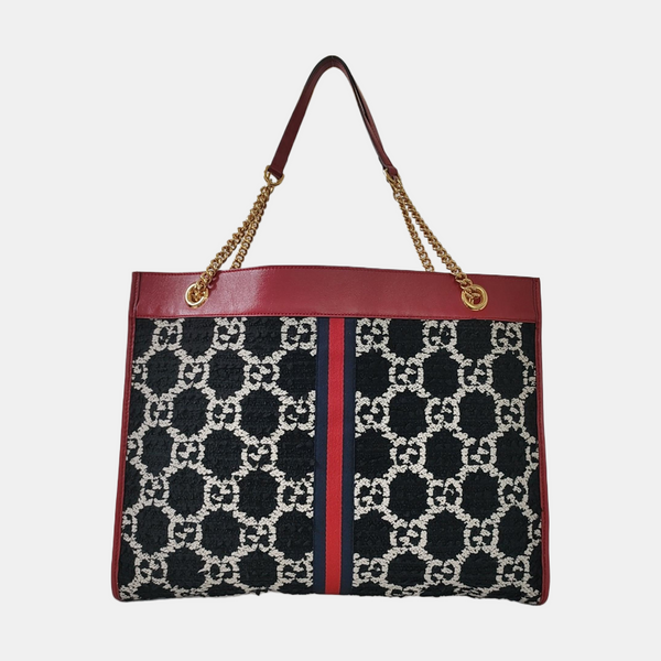 Authenticated pre-owned  Rajah Large Monogram Wool Black - Handbags at Looply