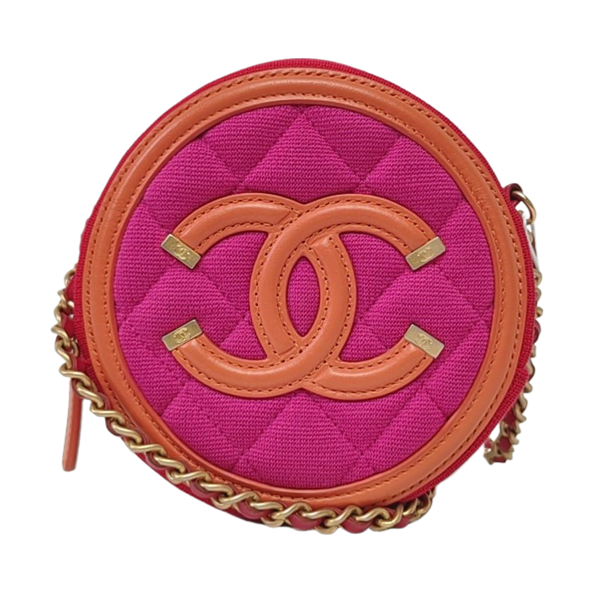 Authenticated pre-owned  Filigree Quilted Canvas Red - Crossbody Bag at Looply