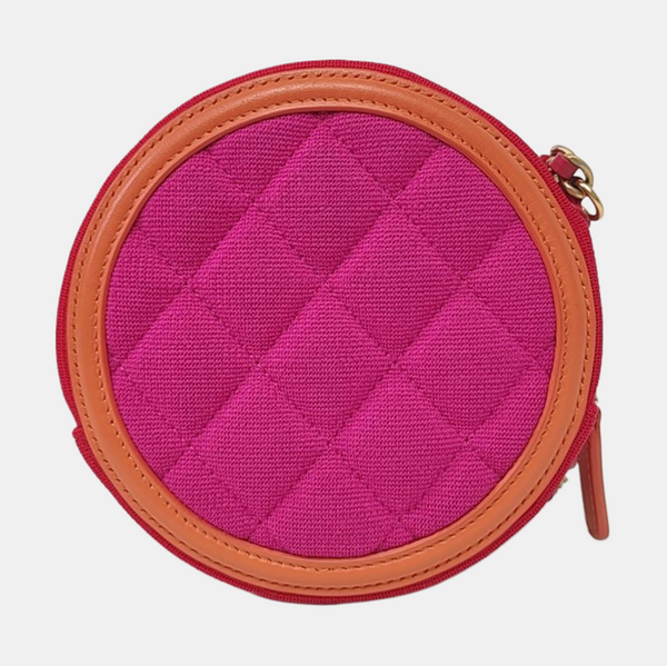 Authenticated pre-owned  Filigree Quilted Canvas Red - Crossbody Bag at Looply