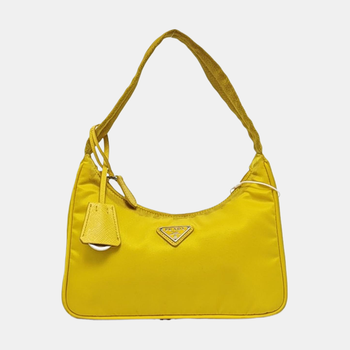 Authenticated pre-owned  Re-Edition2000 Mini Nylon Yellow - Top Handle Bag at Looply