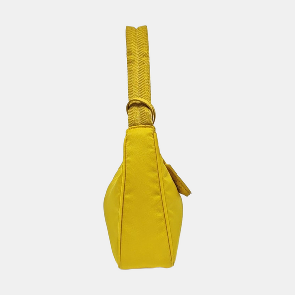 Authenticated pre-owned  Re-Edition2000 Mini Nylon Yellow - Top Handle Bag at Looply