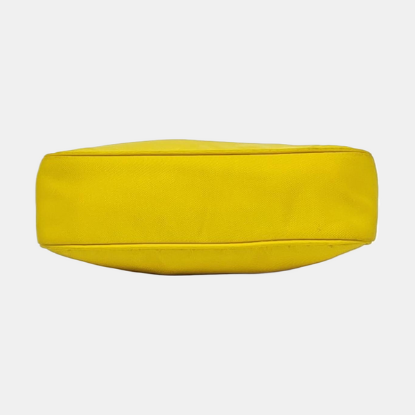 Authenticated pre-owned  Re-Edition2000 Mini Nylon Yellow - Top Handle Bag at Looply