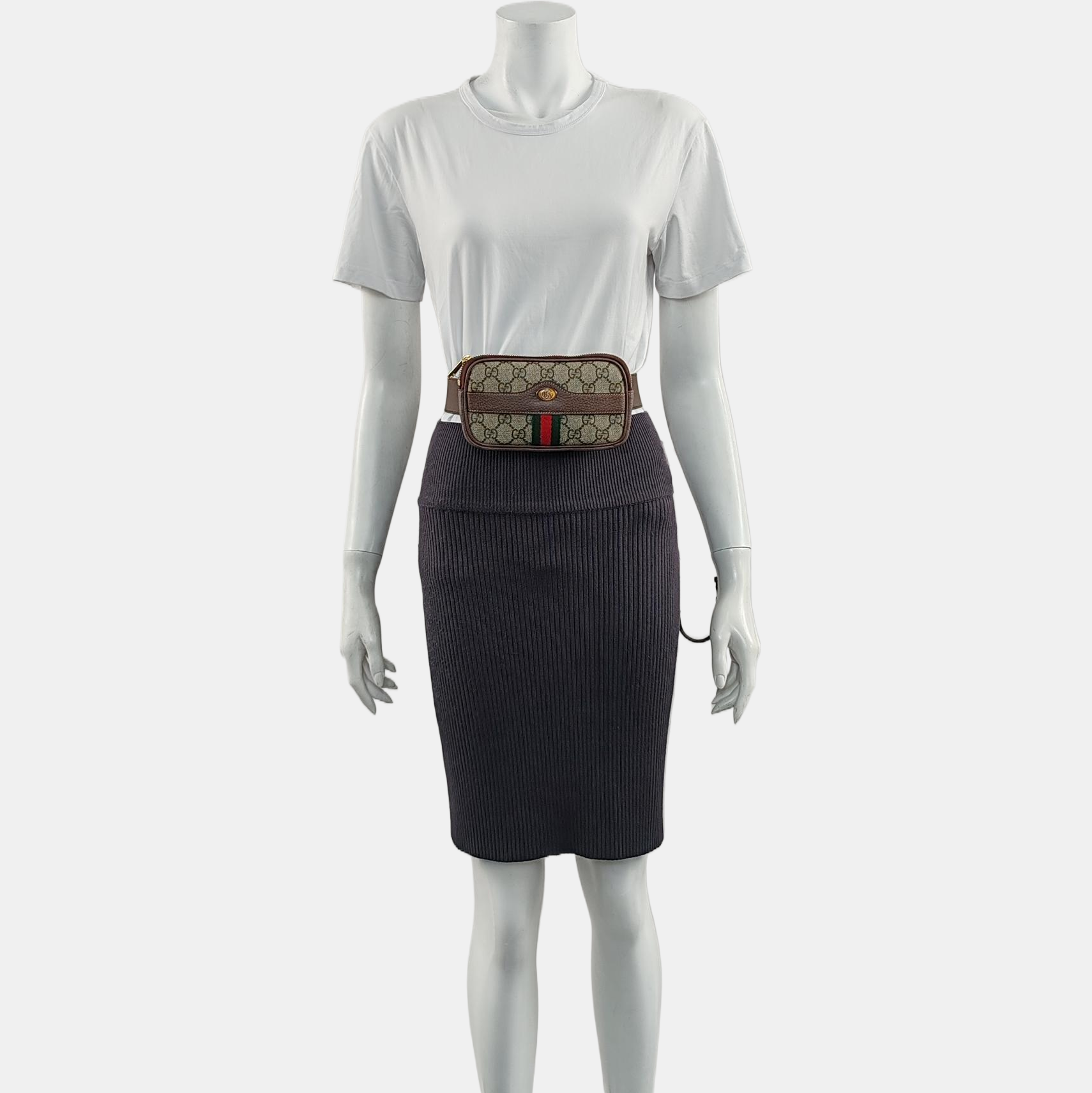 Authenticated pre-owned  Ophidia Monogram Coated Canvas Beige - Belt Bag at Looply