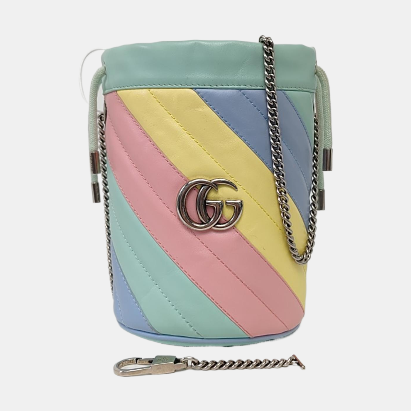 Authenticated pre-owned  GG Marmont Mini Calfskin Multicolor - Shoulder Bag at Looply