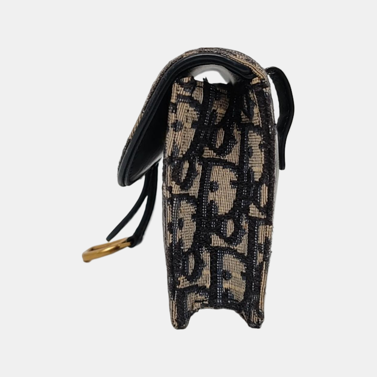 Authenticated pre-owned  Saddle Oblique Canvas Blue - Belt Bag at Looply