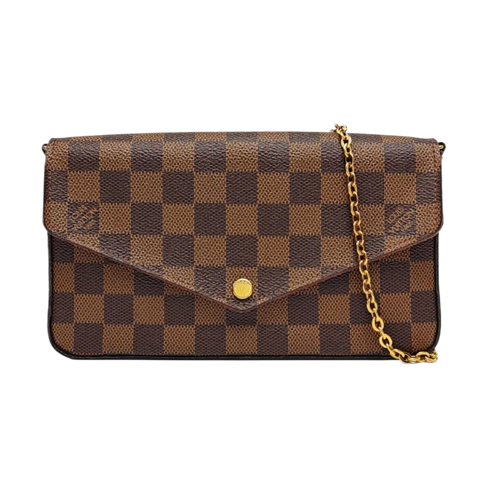 Authenticated pre-owned  Félicie Damier Ebene Coated Canvas Brown - Shoulder Bag at Looply