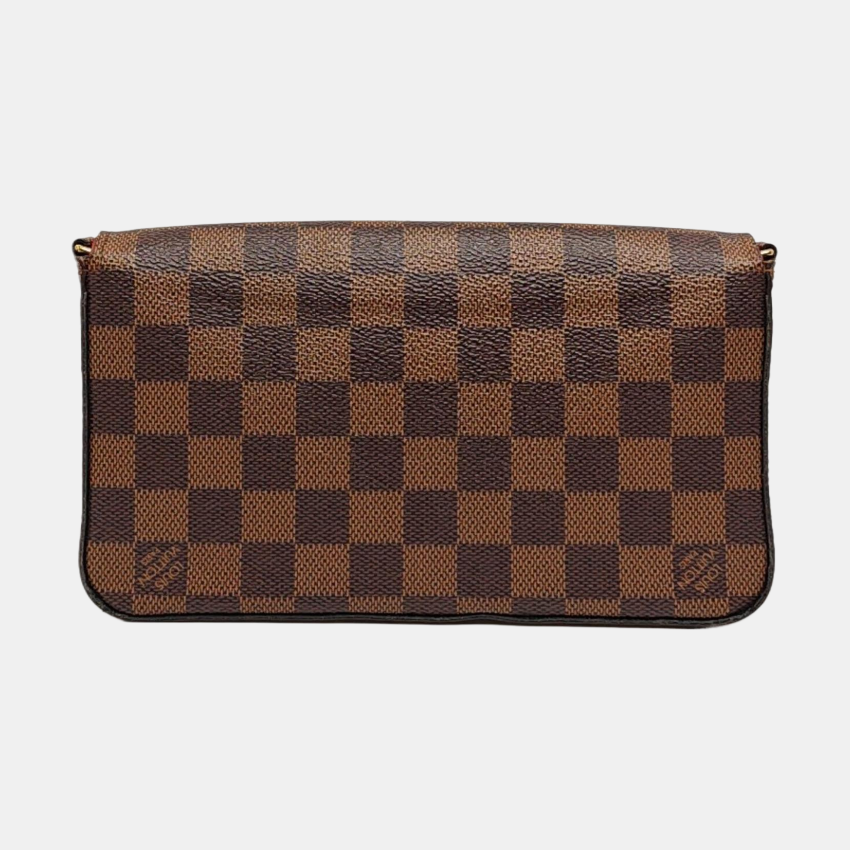 Authenticated pre-owned  Félicie Damier Ebene Coated Canvas Brown - Shoulder Bag at Looply