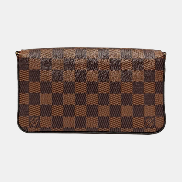 Authenticated pre-owned  Félicie Damier Ebene Coated Canvas Brown - Shoulder Bag at Looply