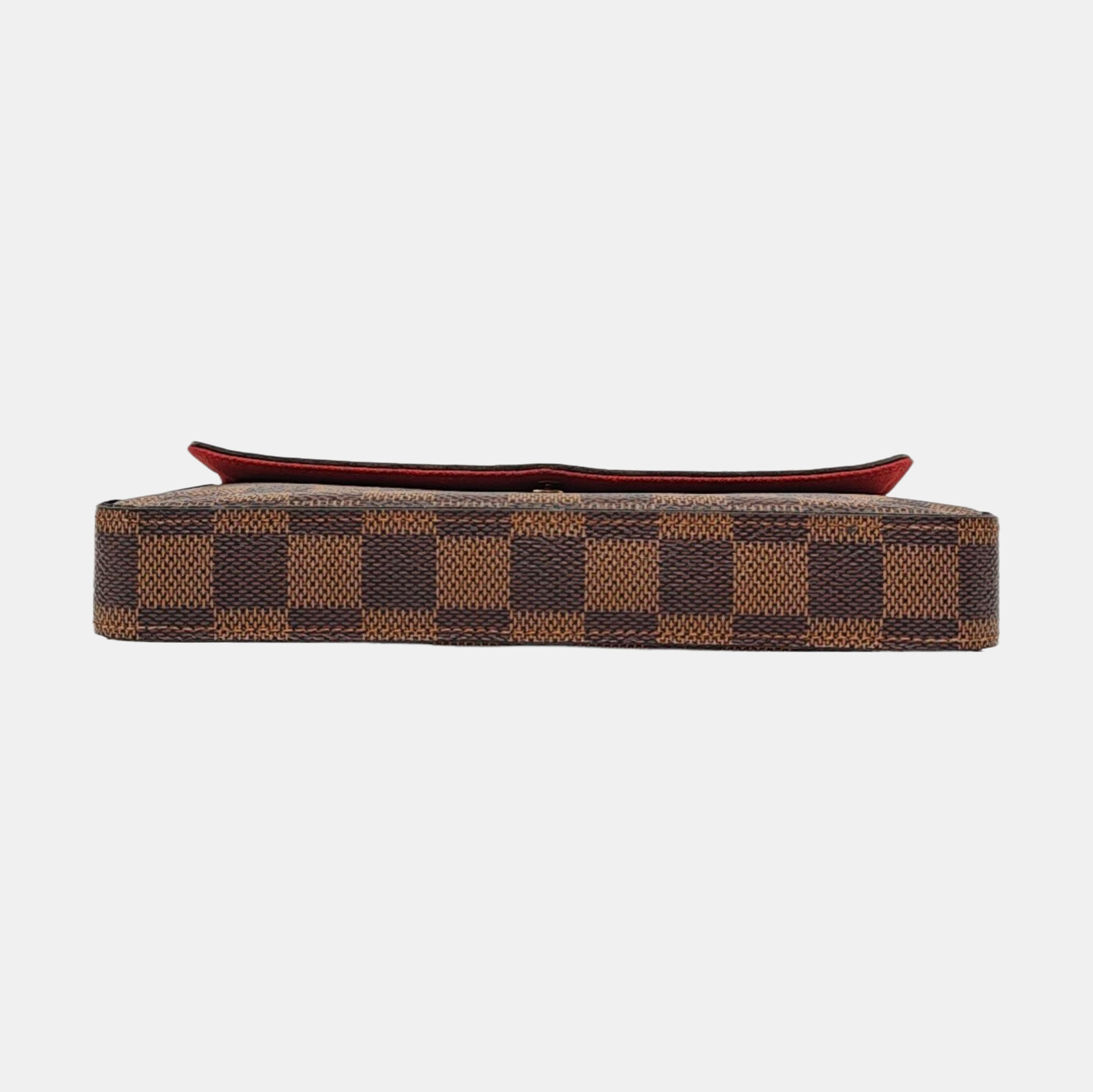 Authenticated pre-owned  Félicie Damier Ebene Coated Canvas Brown - Shoulder Bag at Looply