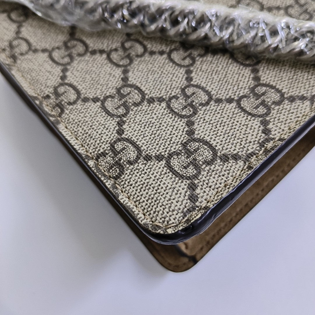 Dionysus Mini Monogram Coated Canvas Beige