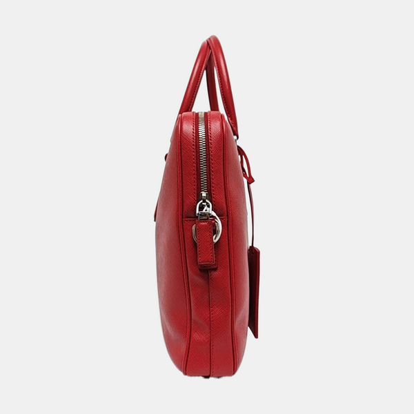 Authenticated pre-owned  Saffiano Calfskin Red - Shoulder Bag at Looply