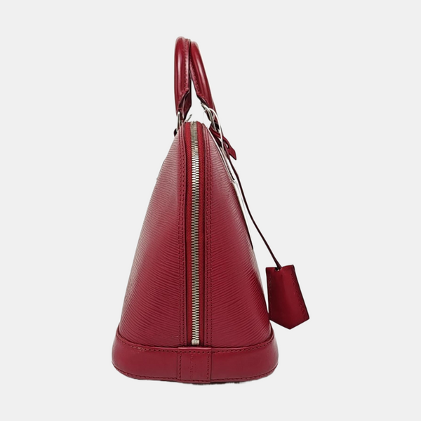 Authenticated pre-owned  Alma PM Epi Burgundy - Top Handle Bag at Looply