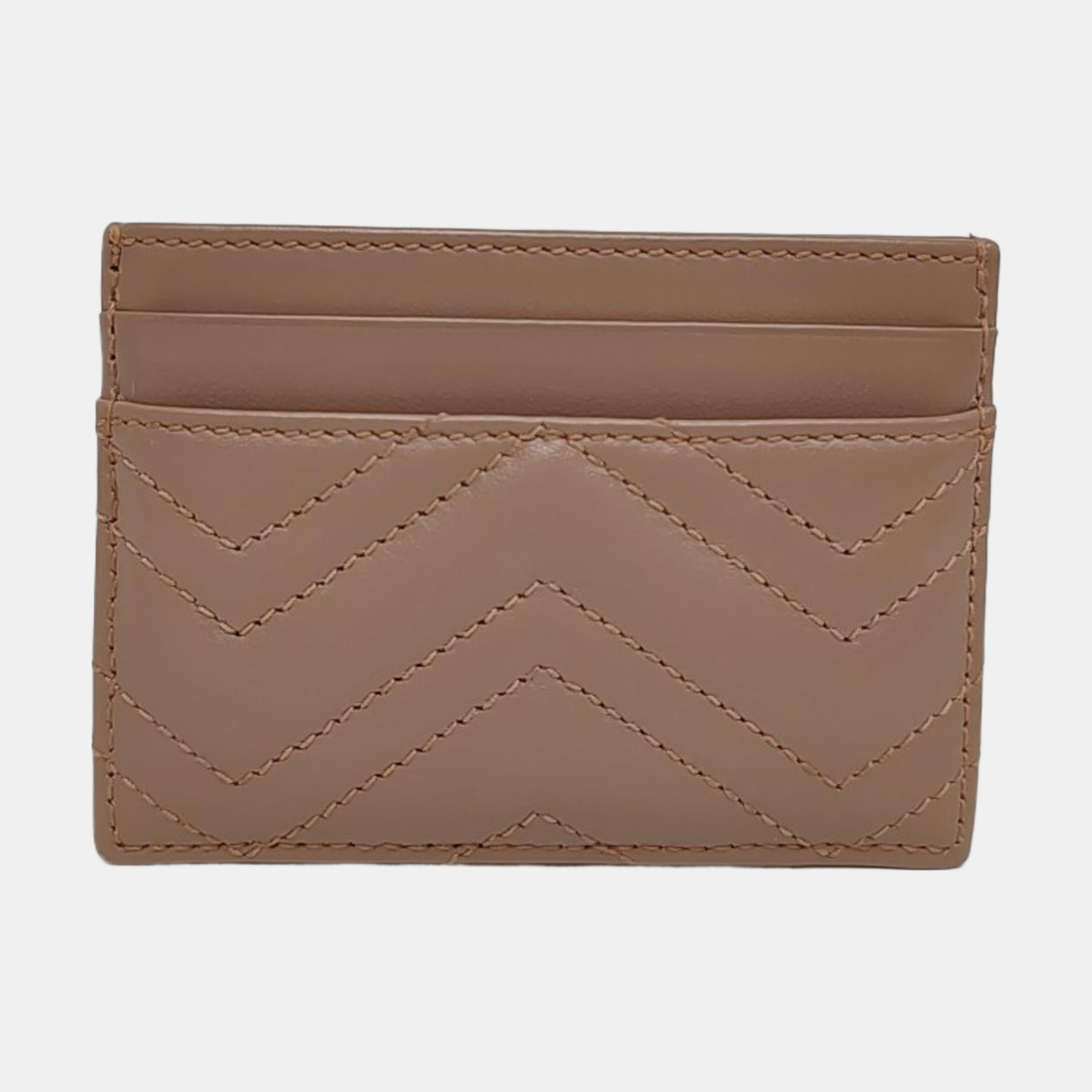 Authenticated pre-owned  GG Marmont Leather Pink Card Holder - Card Holder at Looply