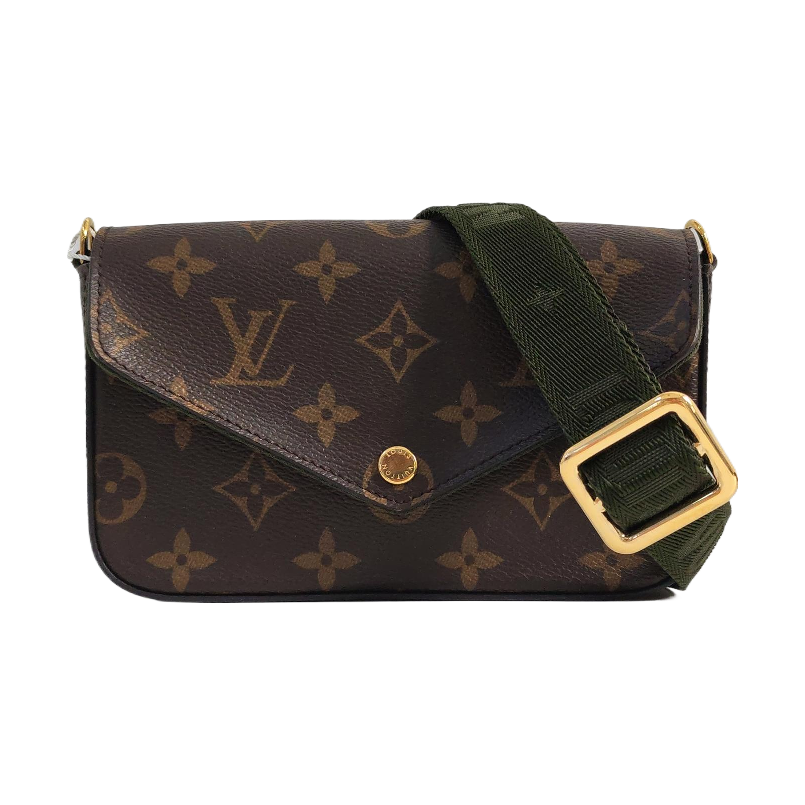Authenticated pre-owned  Félicie Monogram Coated Canvas Brown - Crossbody Bag at Looply