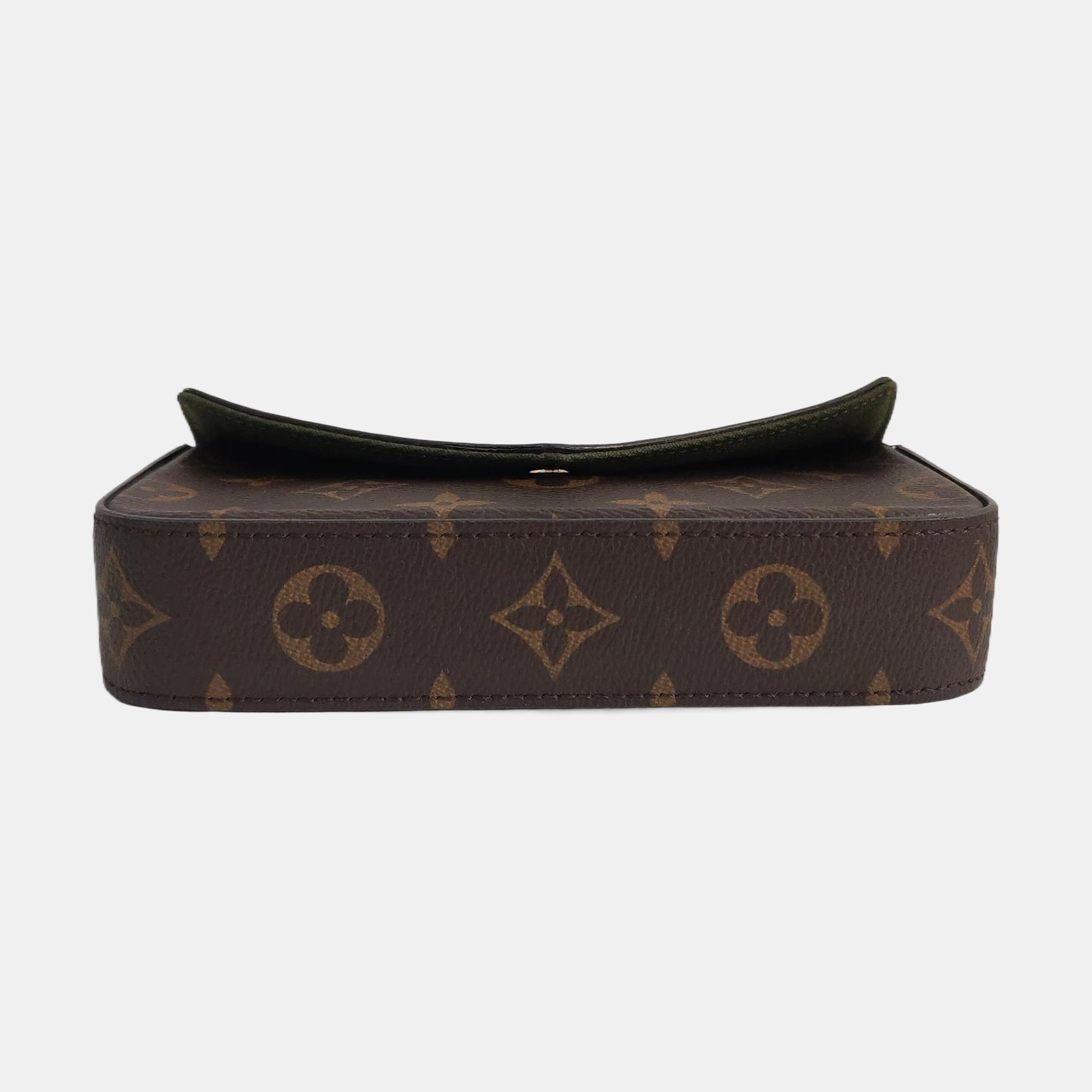 Authenticated pre-owned  Félicie Monogram Coated Canvas Brown - Crossbody Bag at Looply