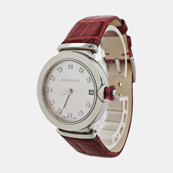 LVCEA 33mm Pink Automatic Watch