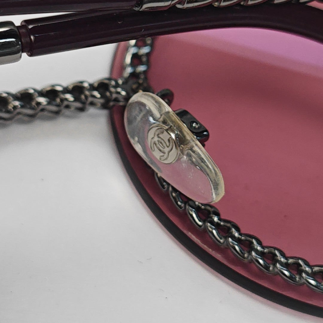 Metal Sunglasses Purple