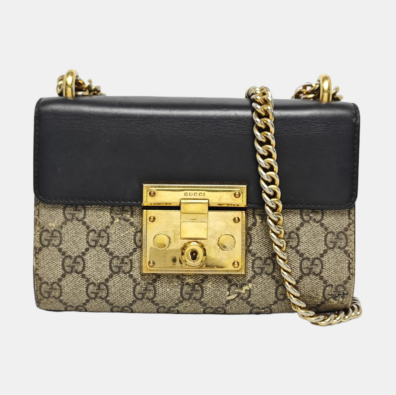 Authenticated pre-owned  Padlock Small Monogram Coated Canvas Multicolor - Shoulder Bag at Looply
