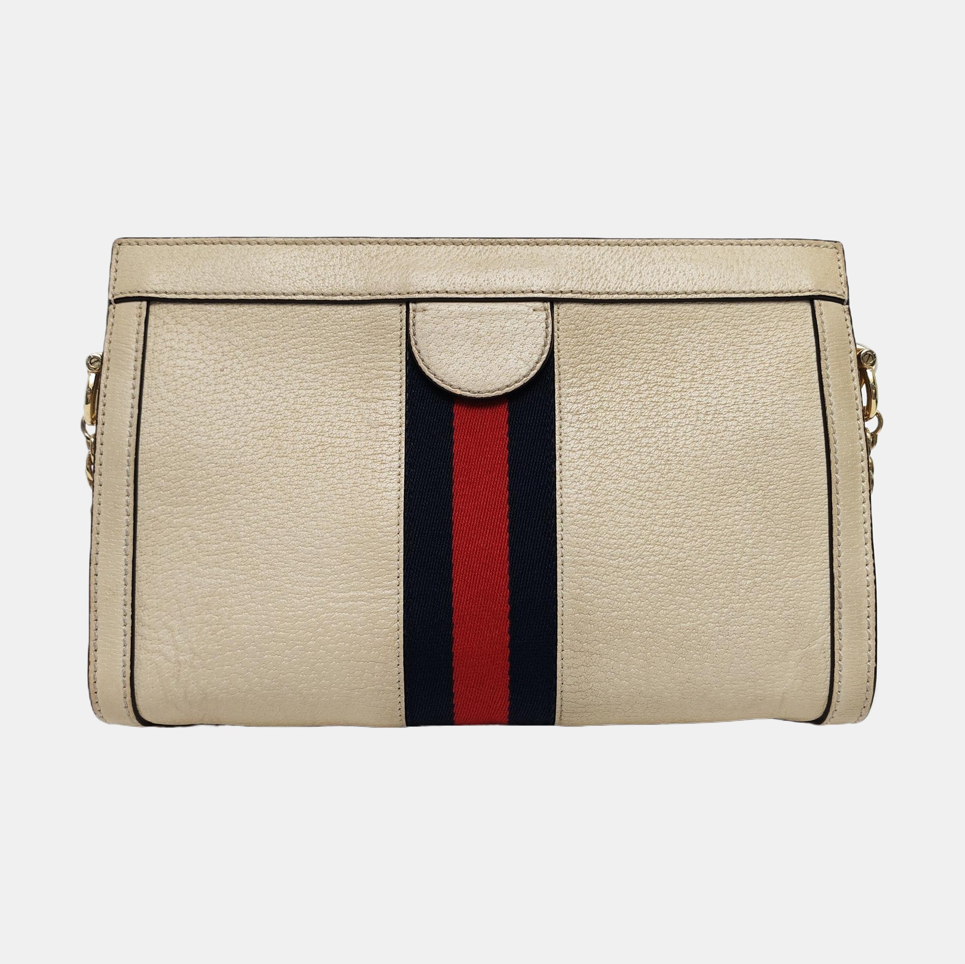 Authenticated pre-owned  Ophidia Small Calfskin White - Shoulder Bag at Looply