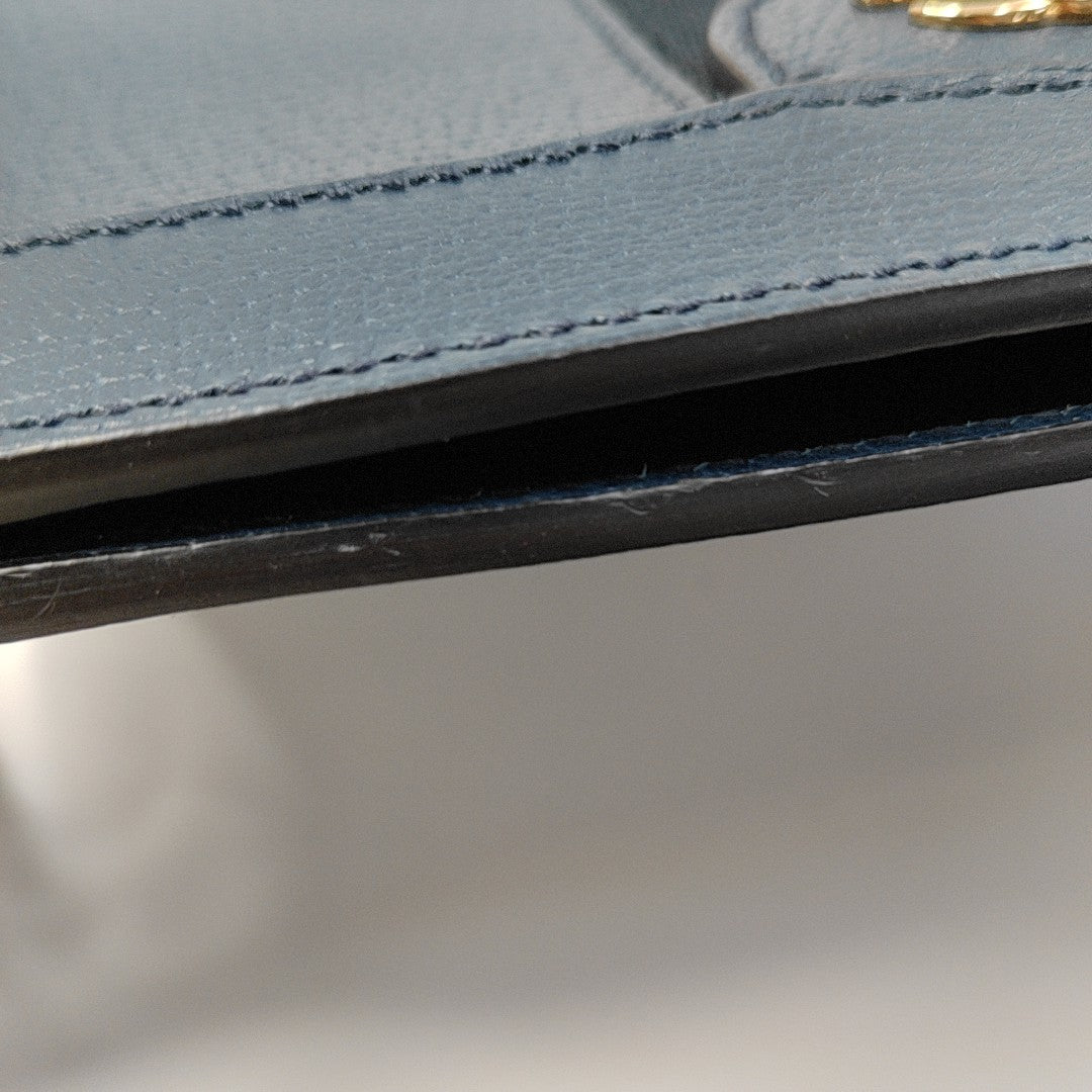Authenticated pre-owned  Ophidia Small Calfskin Blue - Shoulder Bag at Looply