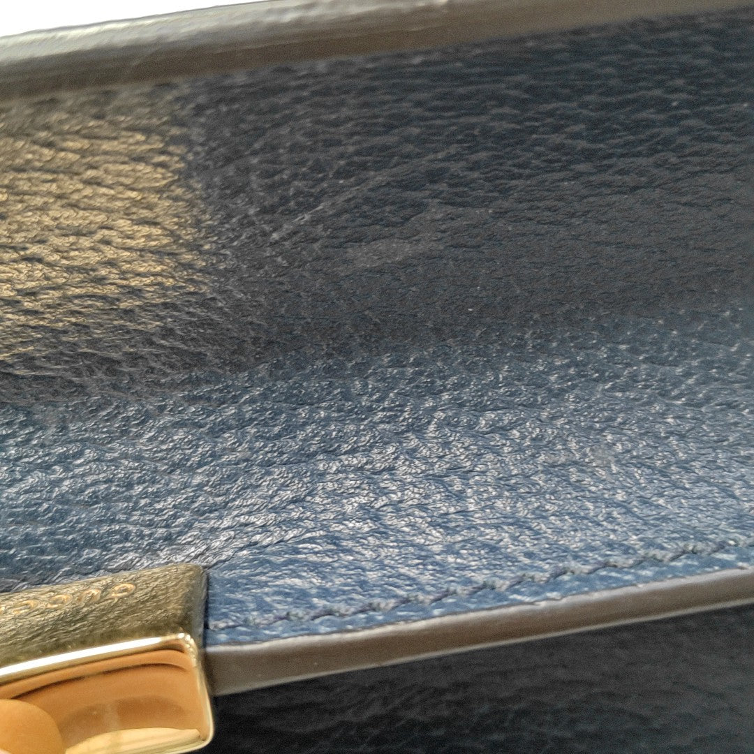 Authenticated pre-owned  Ophidia Small Calfskin Blue - Shoulder Bag at Looply