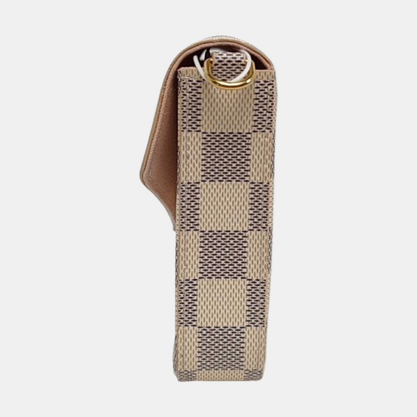 Authenticated pre-owned  Félicie Damier Azur Coated Canvas White - Crossbody Bag at Looply