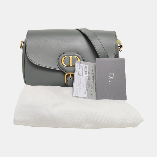 Authenticated pre-owned  Bobby Medium Calfskin Gray - Crossbody Bag at Looply