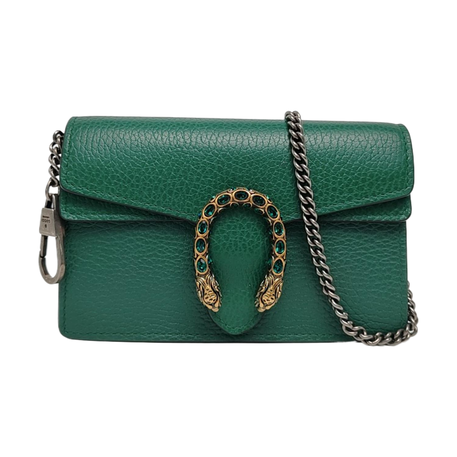 Authenticated pre-owned  Dionysus Super Mini Calfskin Green - Shoulder Bag at Looply