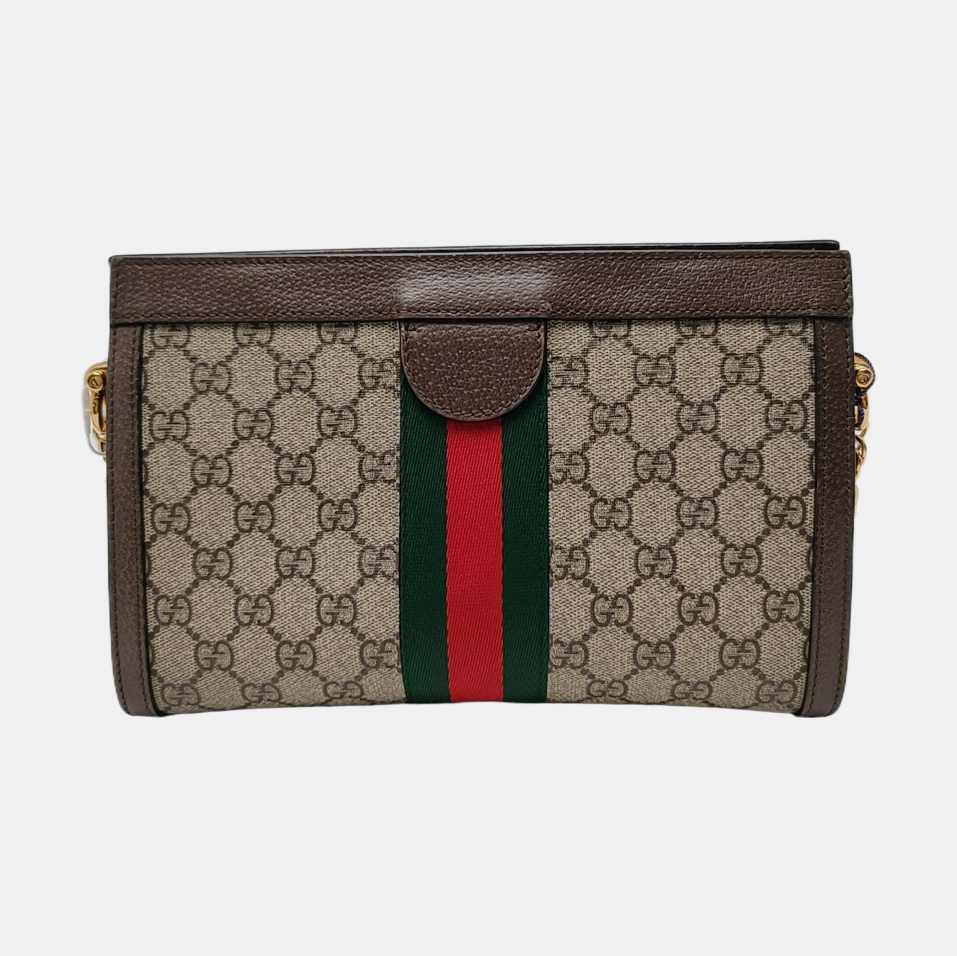 Authenticated pre-owned  Ophidia Small Monogram Coated Canvas Beige - Crossbody Bag at Looply