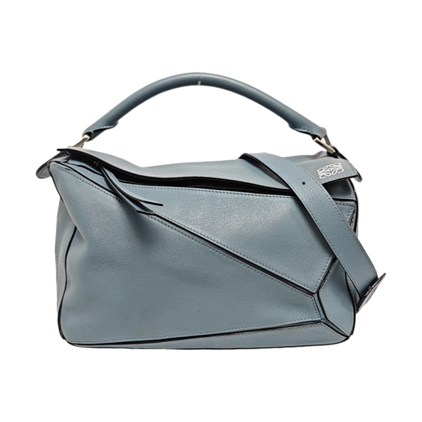 Authenticated pre-owned  Puzzle Small Calfskin Blue - Shoulder Bag at Looply