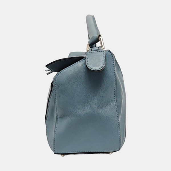 Authenticated pre-owned  Puzzle Small Calfskin Blue - Shoulder Bag at Looply
